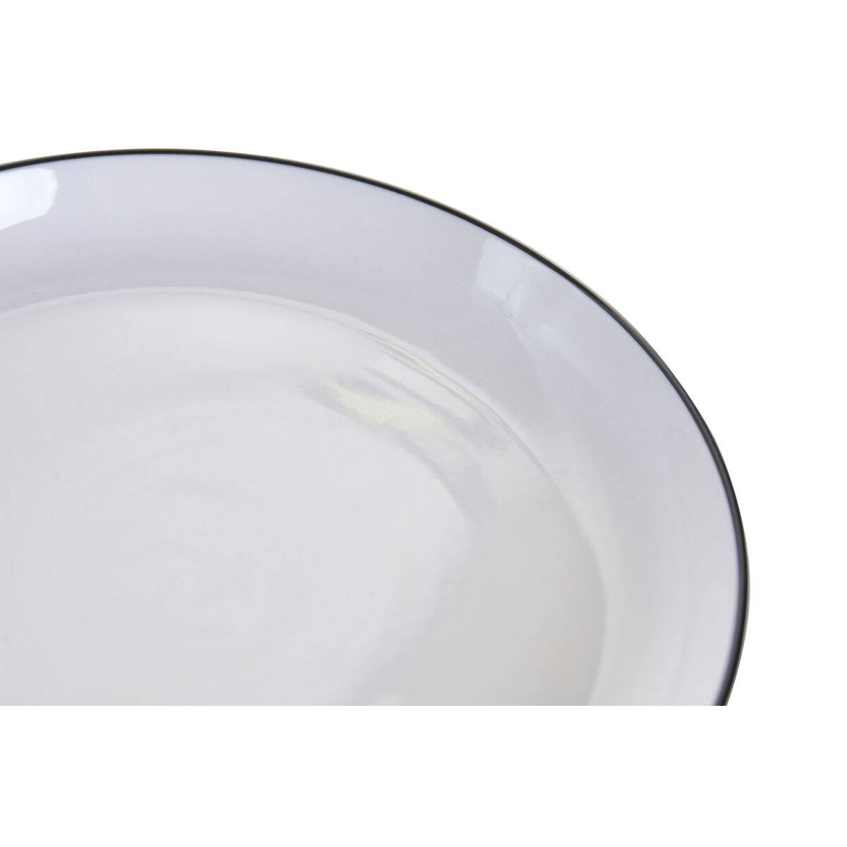 Set de Vajilla Home ESPRIT Blanco Negro Porcelana 18 Piezas