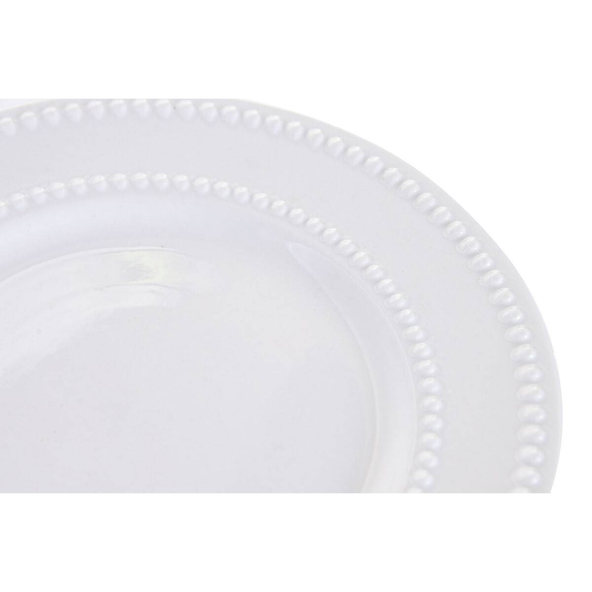 Set de Vajilla Home ESPRIT Blanco Porcelana Glam 18 Piezas