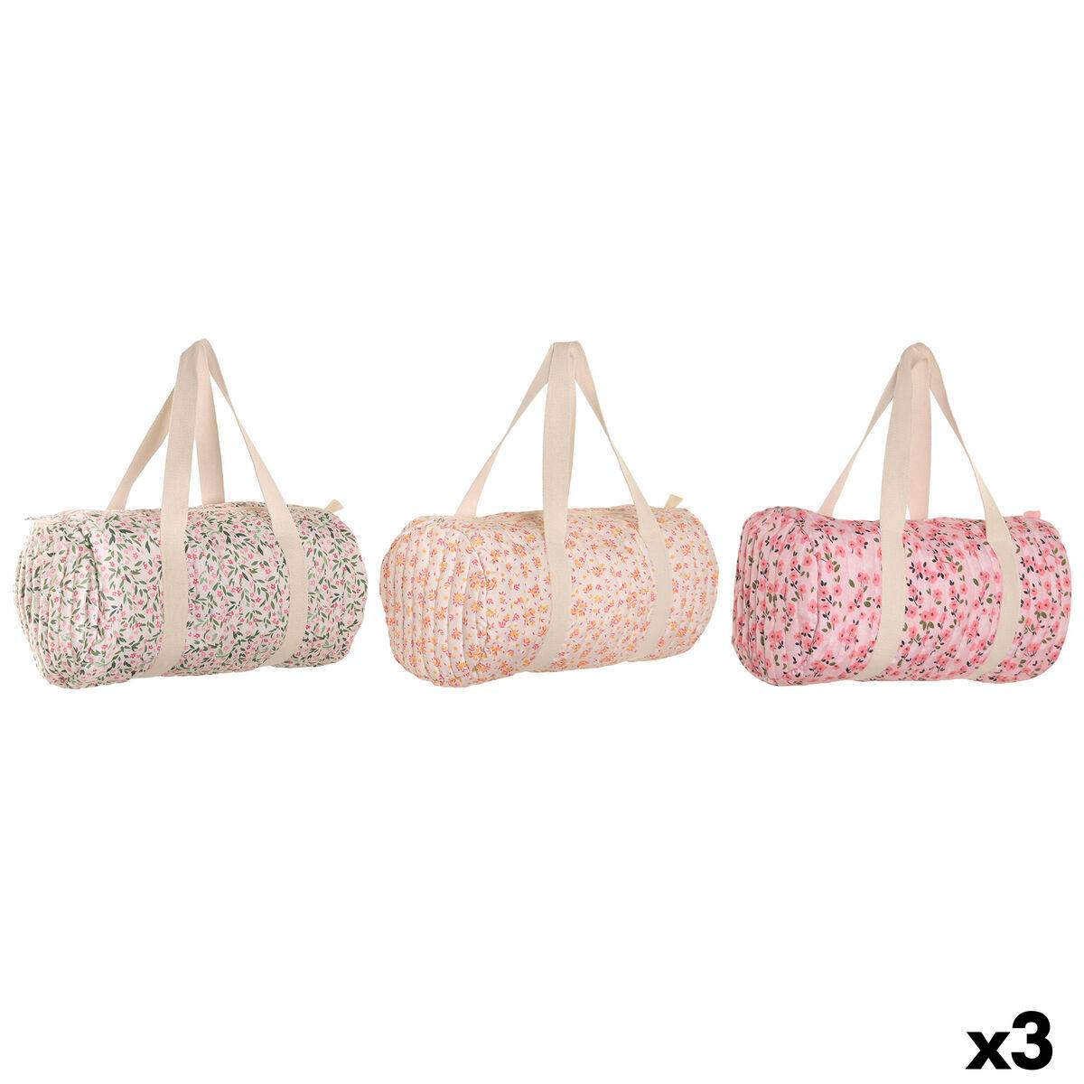 Bolso Mujer Home ESPRIT Azul Multicolor 50 x 26 x 26 cm (3 Unidades)