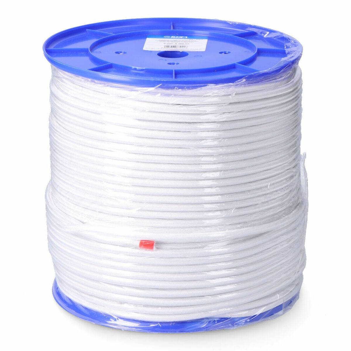 Cuerda EDM 87921 Blanco Poliéster Látex 8 mm x 200 m Elástica