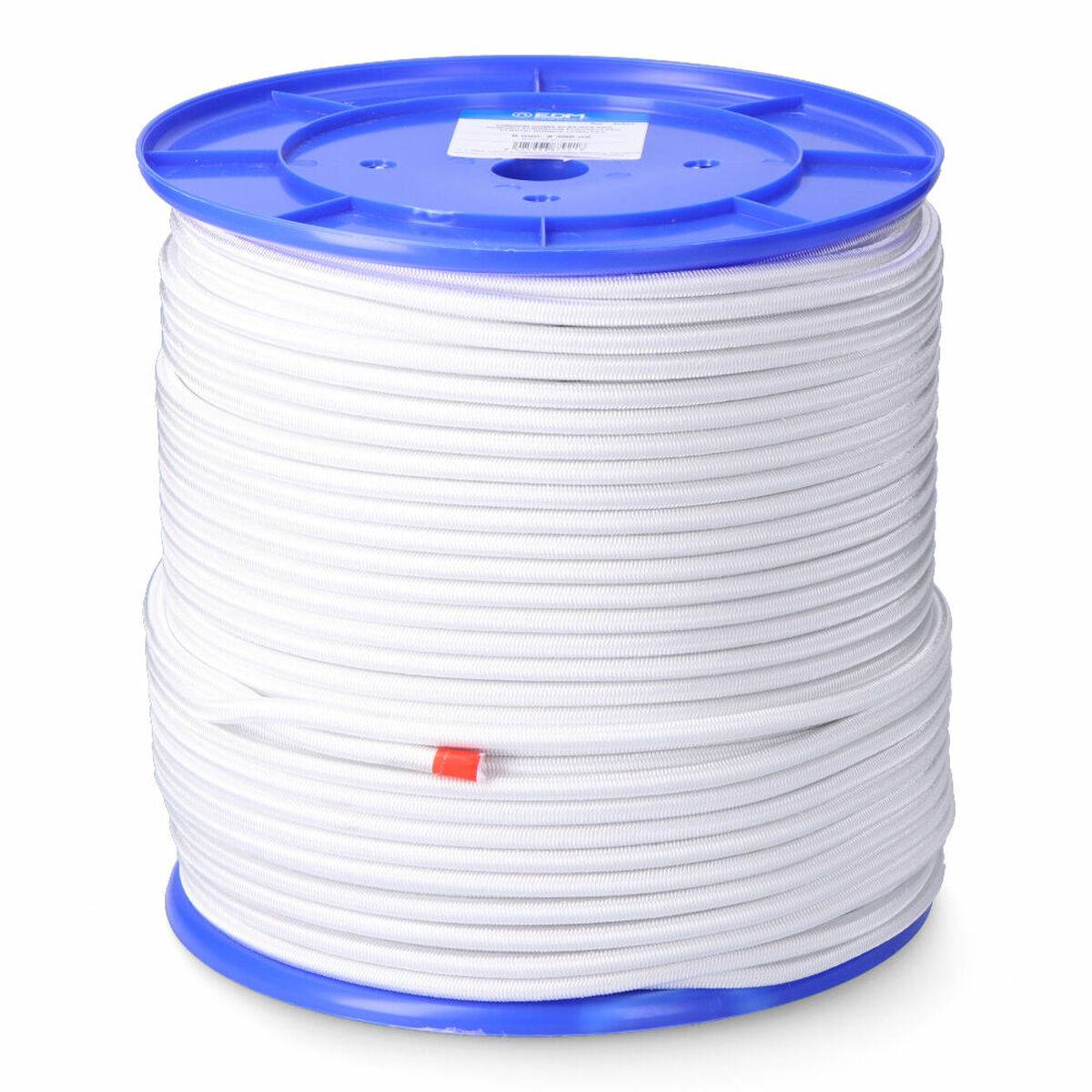 Cuerda EDM 87922 Blanco Poliéster Látex 10 mm x 100 m Elástica
