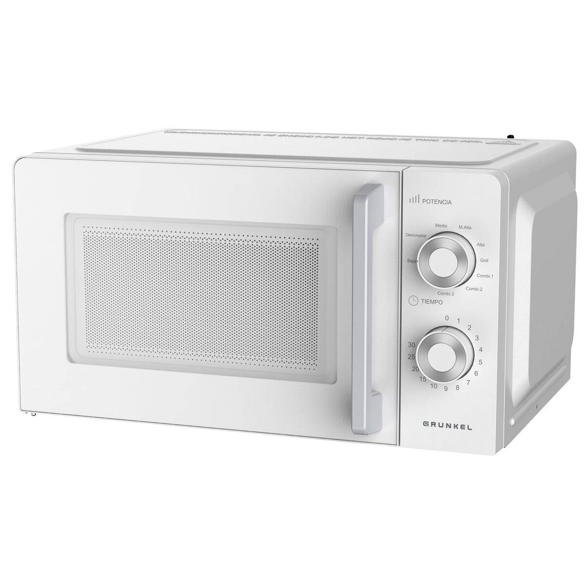 Microondas con Grill Grunkel Blanco 700 W 20 L
