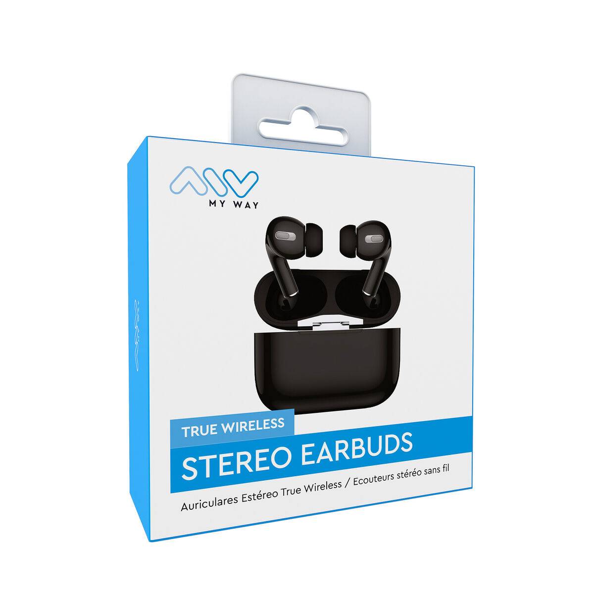 myway auriculares estéreo Bluetooth pro negros