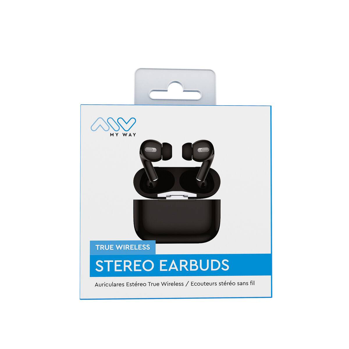 myway auriculares estéreo Bluetooth pro negros