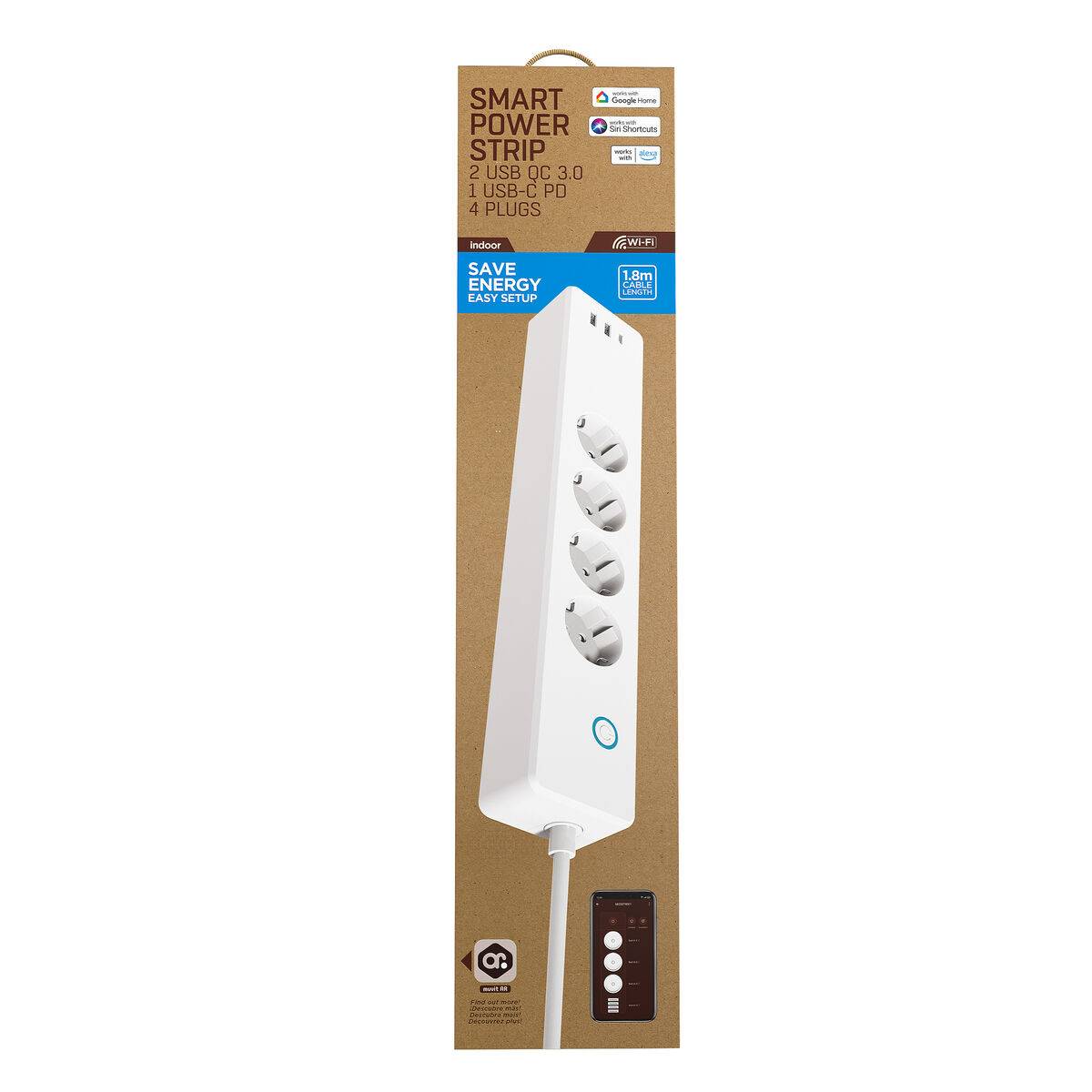 Enchufe Inteligente muvit iO HT-STS-04-03-EU Wi-Fi