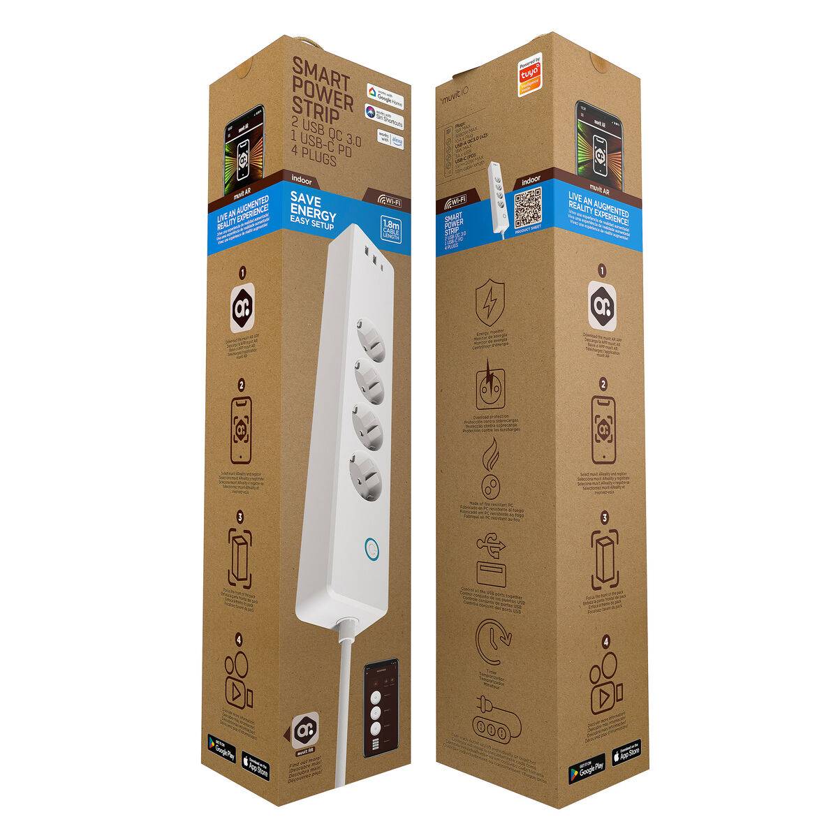 Enchufe Inteligente muvit iO HT-STS-04-03-EU Wi-Fi