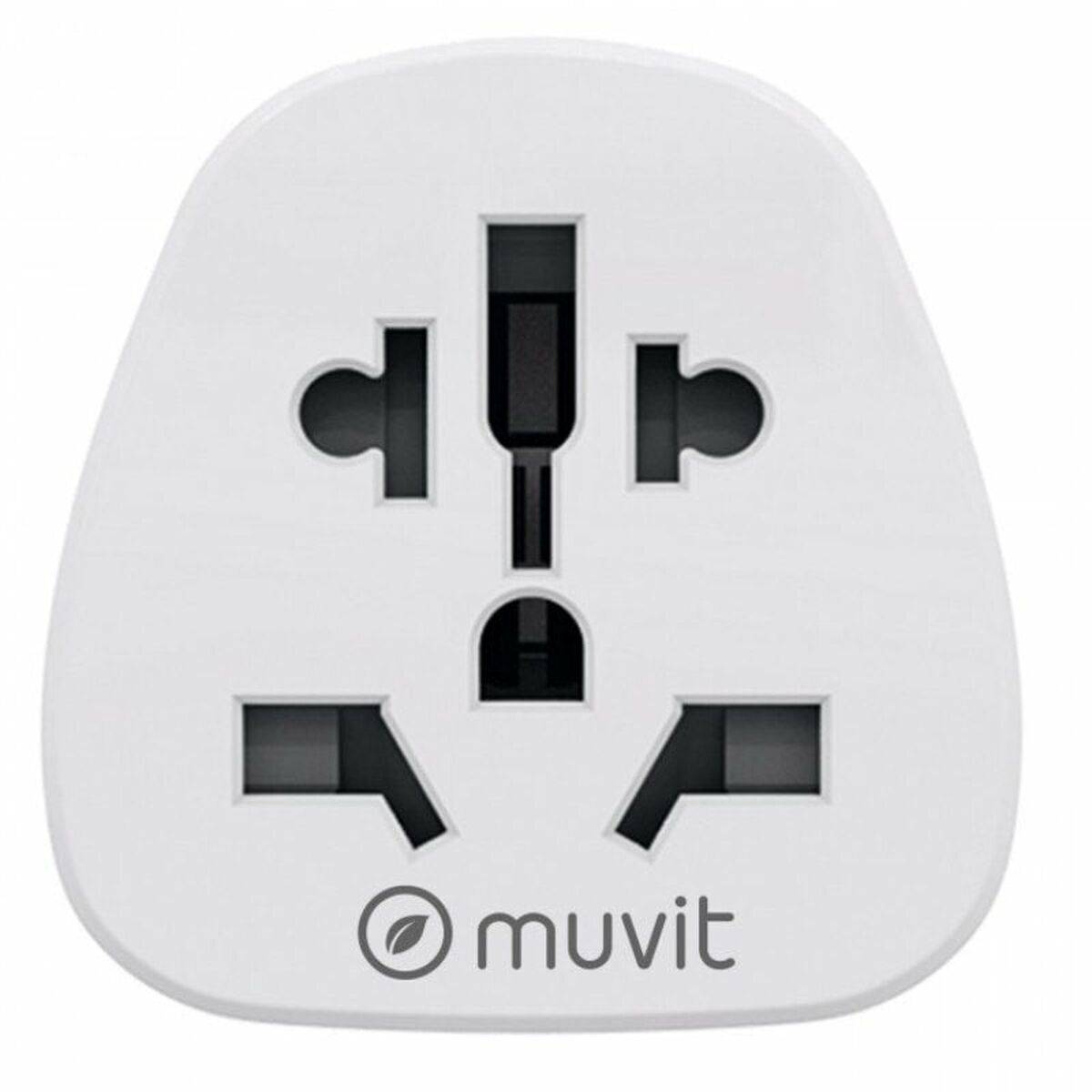 Base de enchufe Muvit For Change MCADP0007 Blanco Superficie