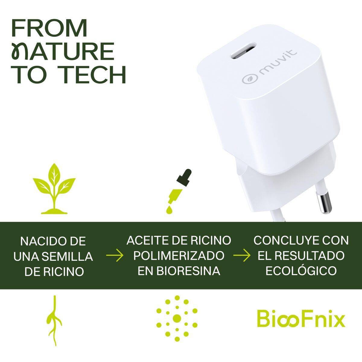 muvit for change cargador de pared Tipo C PD30W BiooFnix