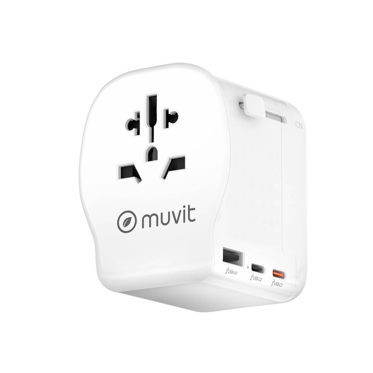 Ladrón de enchufe Muvit for Change Plástico 45 W
