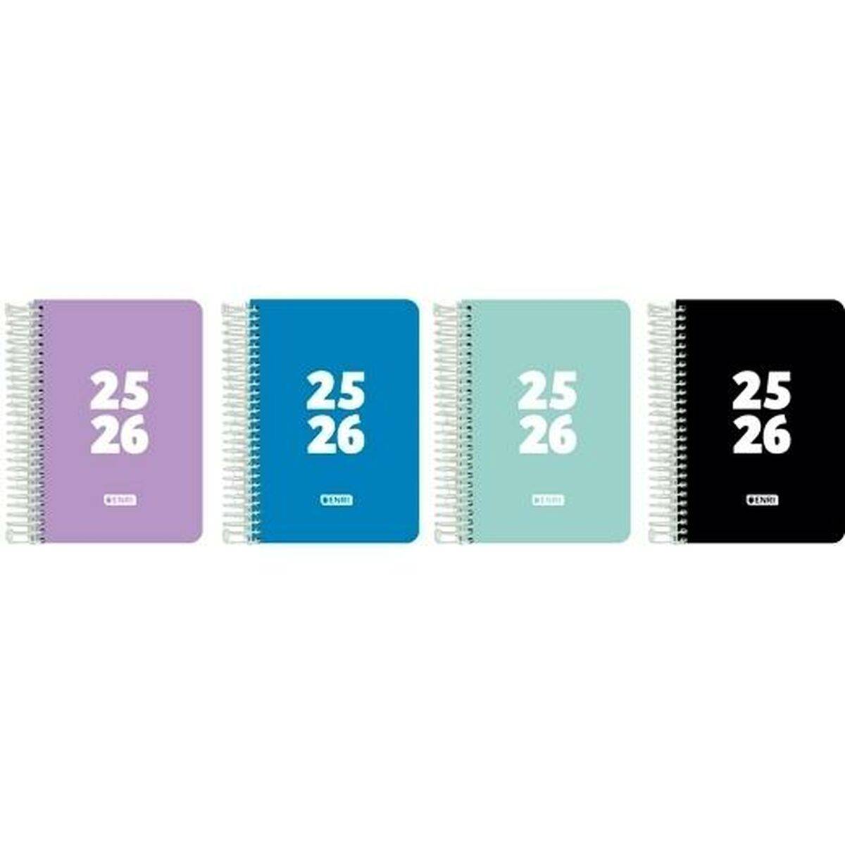 Agenda ENRI 1/4 15 x 21 cm 2025-2026 (4 Unidades)