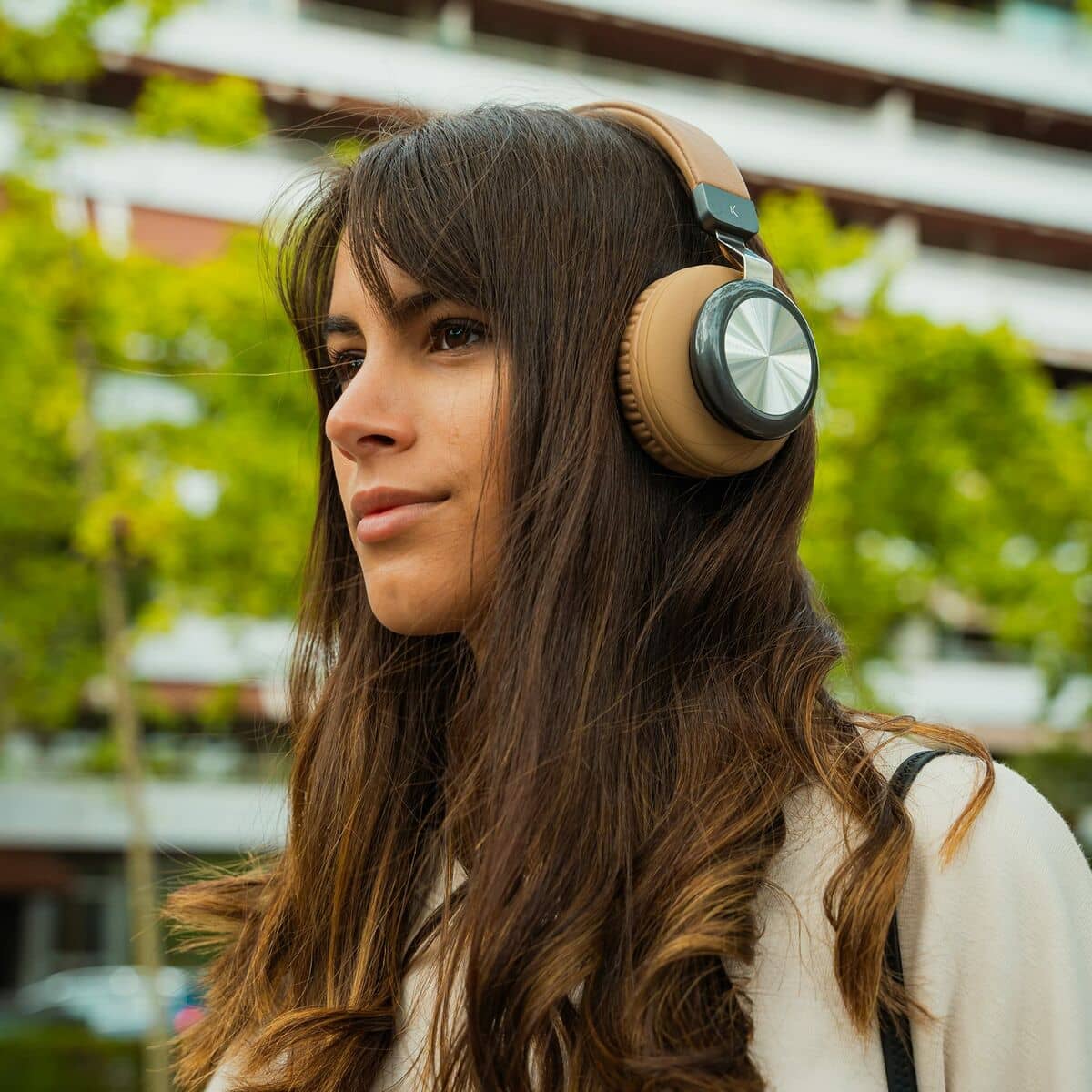 Auriculares Inalámbricos KSIX Retro2 Marrón (Reacondicionado A)