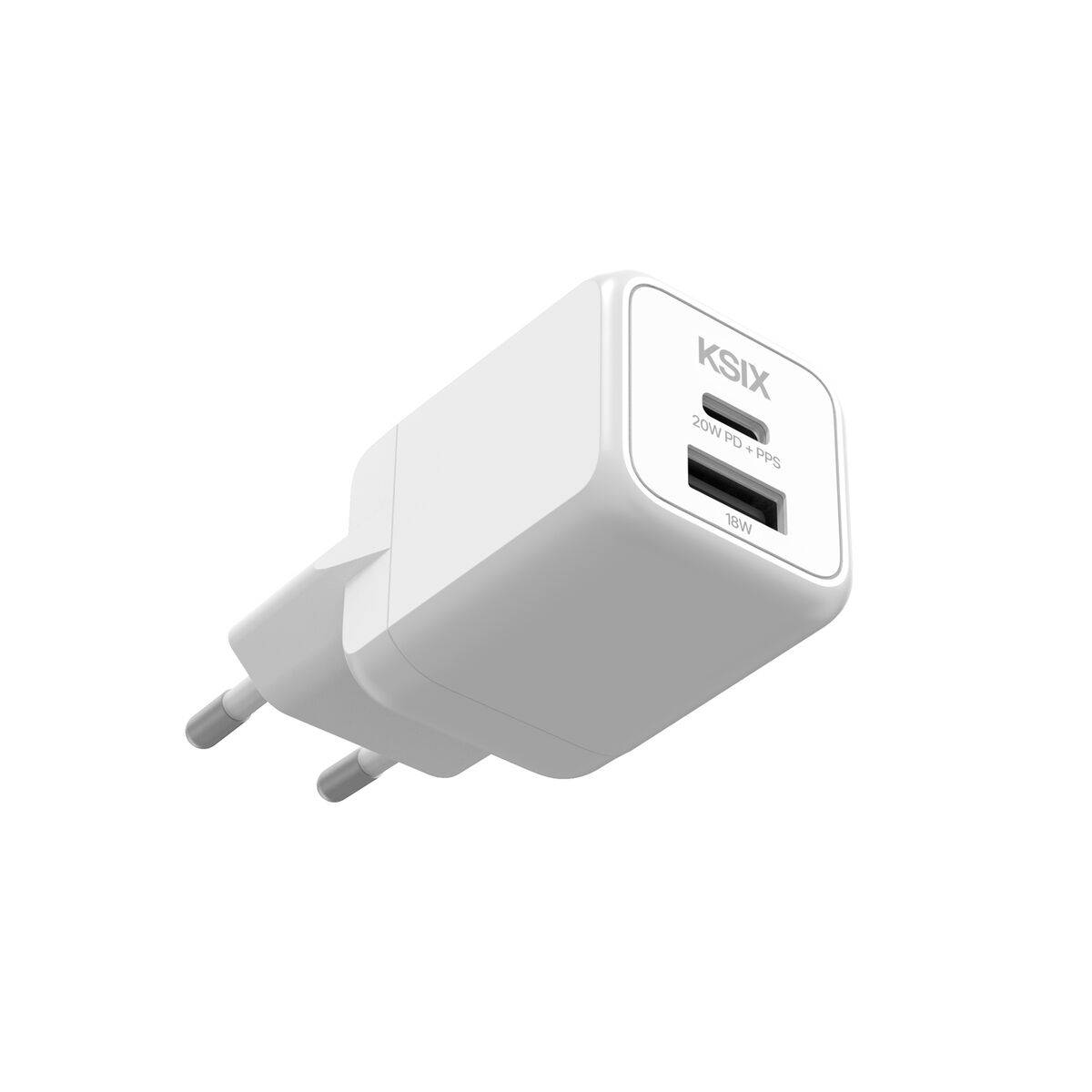 Cargador de Pared KSIX Blanco 20 W