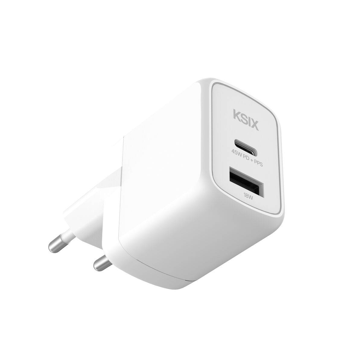 Cargador de Pared KSIX Blanco 45 W