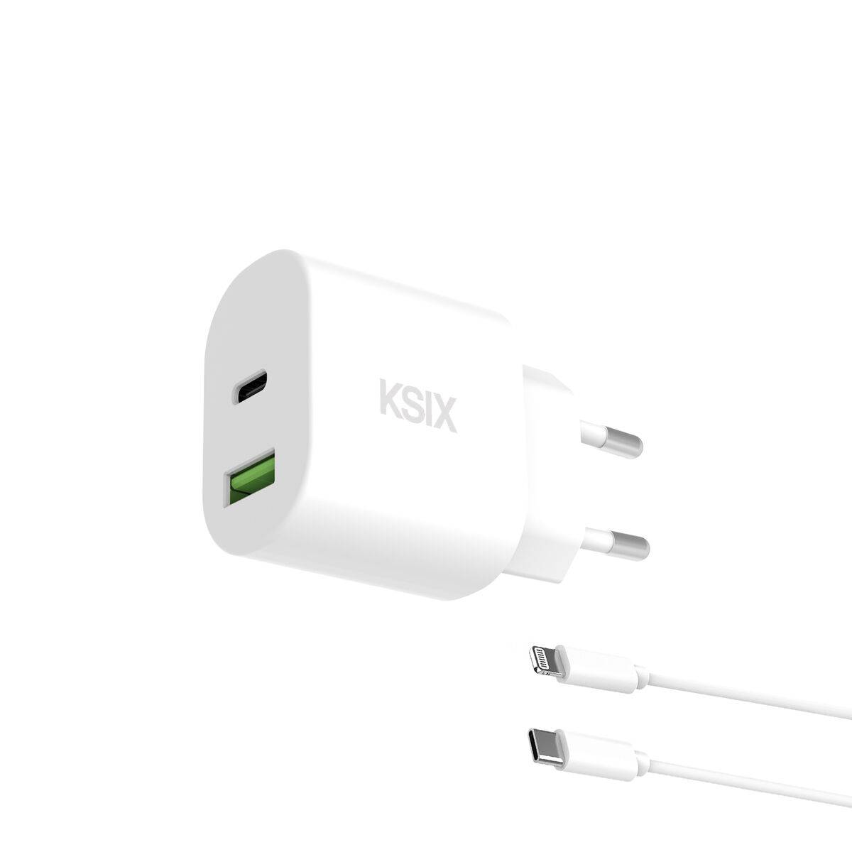 Cargador de Pared KSIX Blanco 30 W