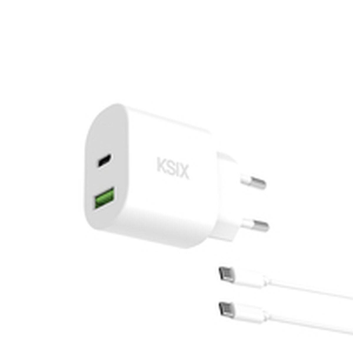 Cargador de Pared KSIX Blanco 20 W