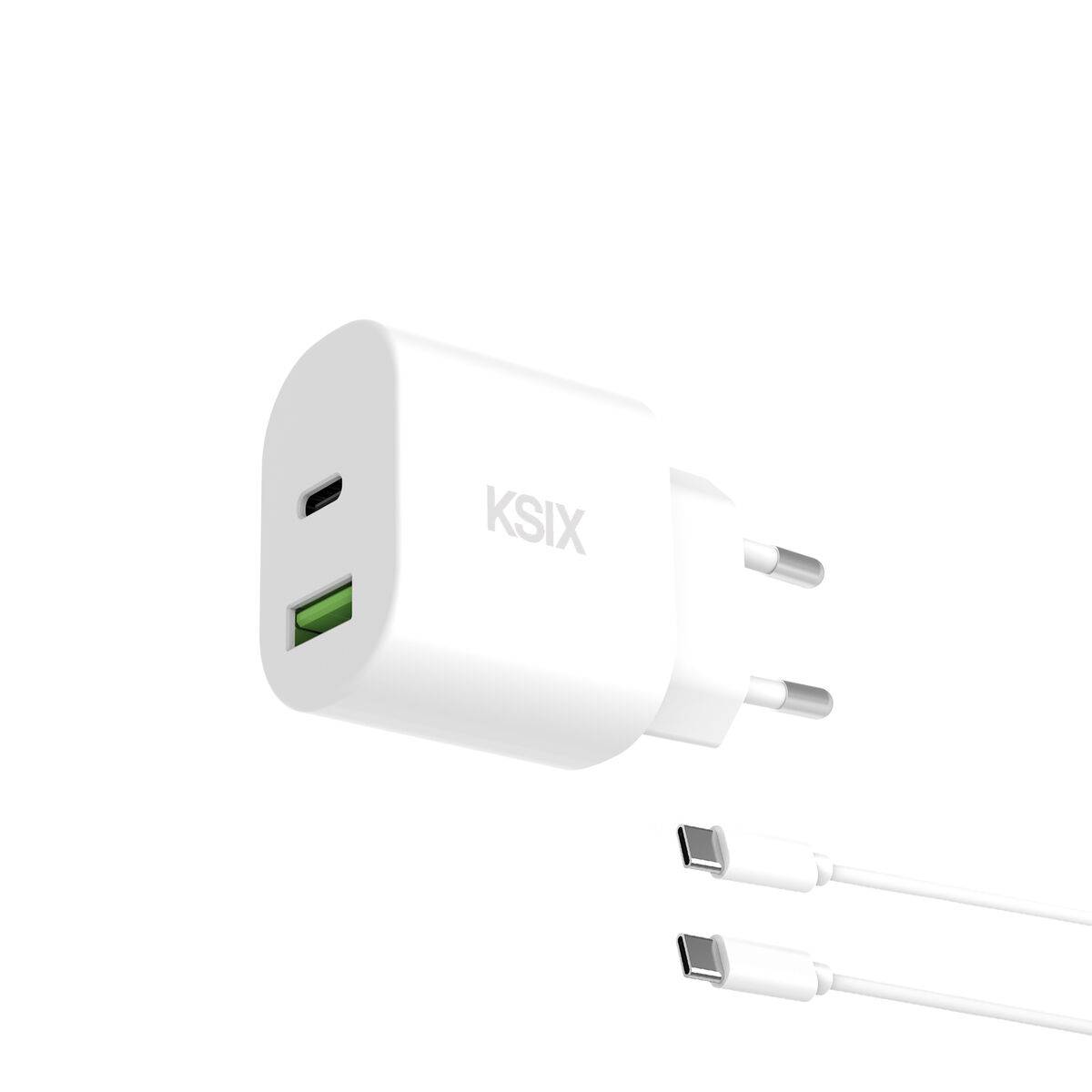 Cargador de Pared KSIX Blanco 20 W