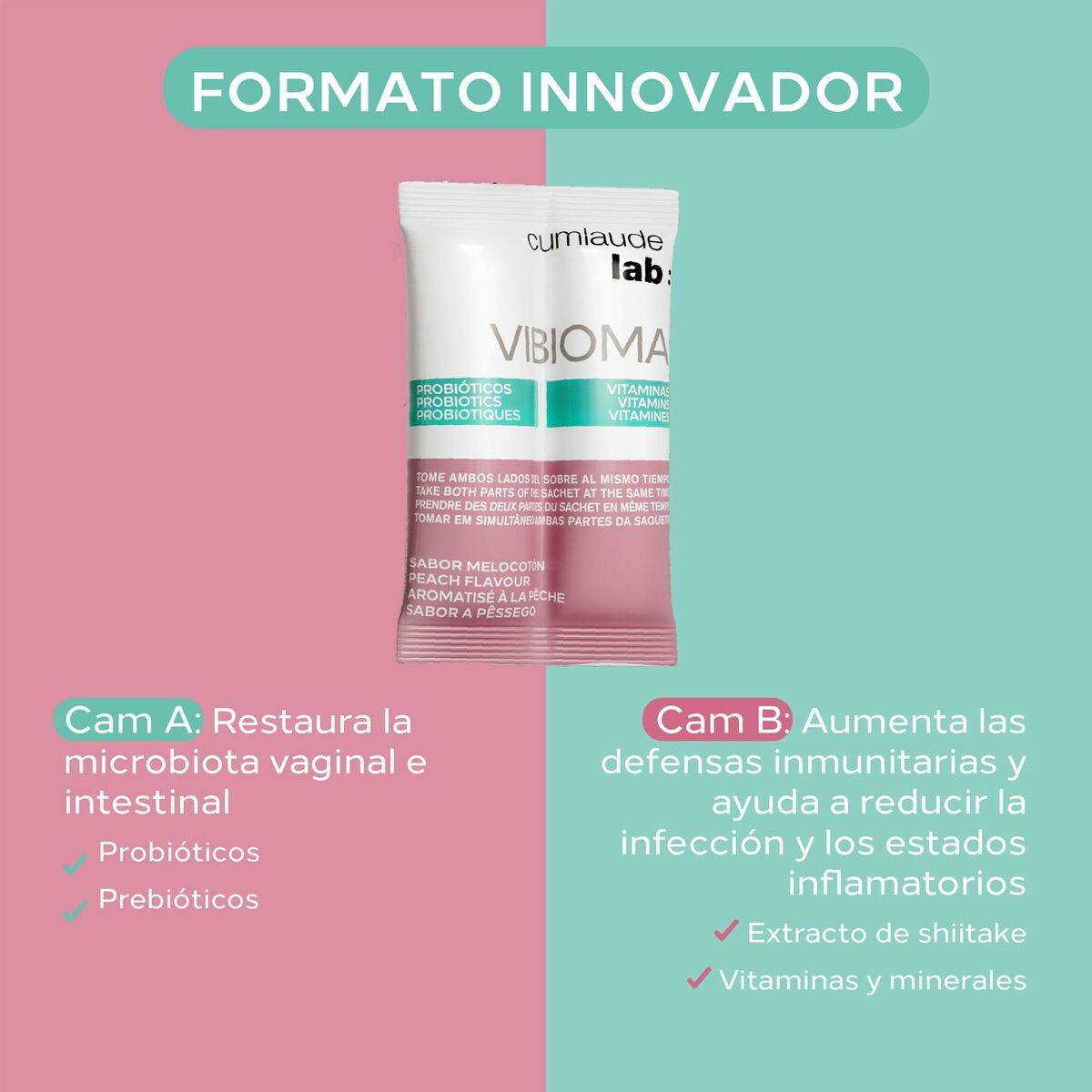 Complemento Alimenticio Cumlaude Lab VIBIOMA 14 Unidades