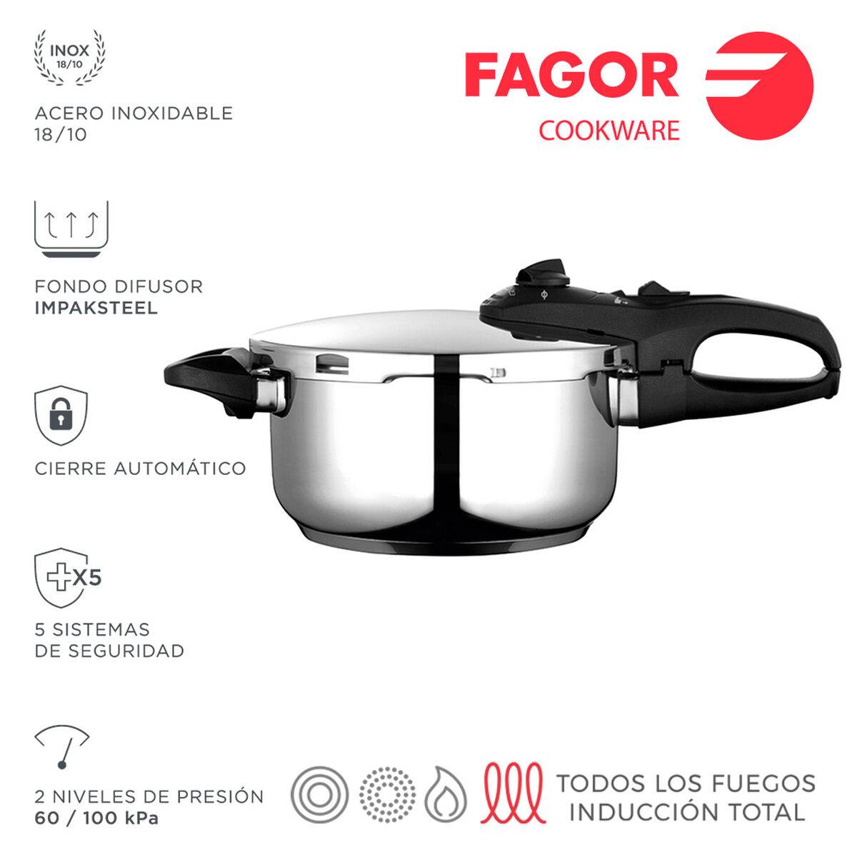 Olla Express Fagor DUO 4L RAPID