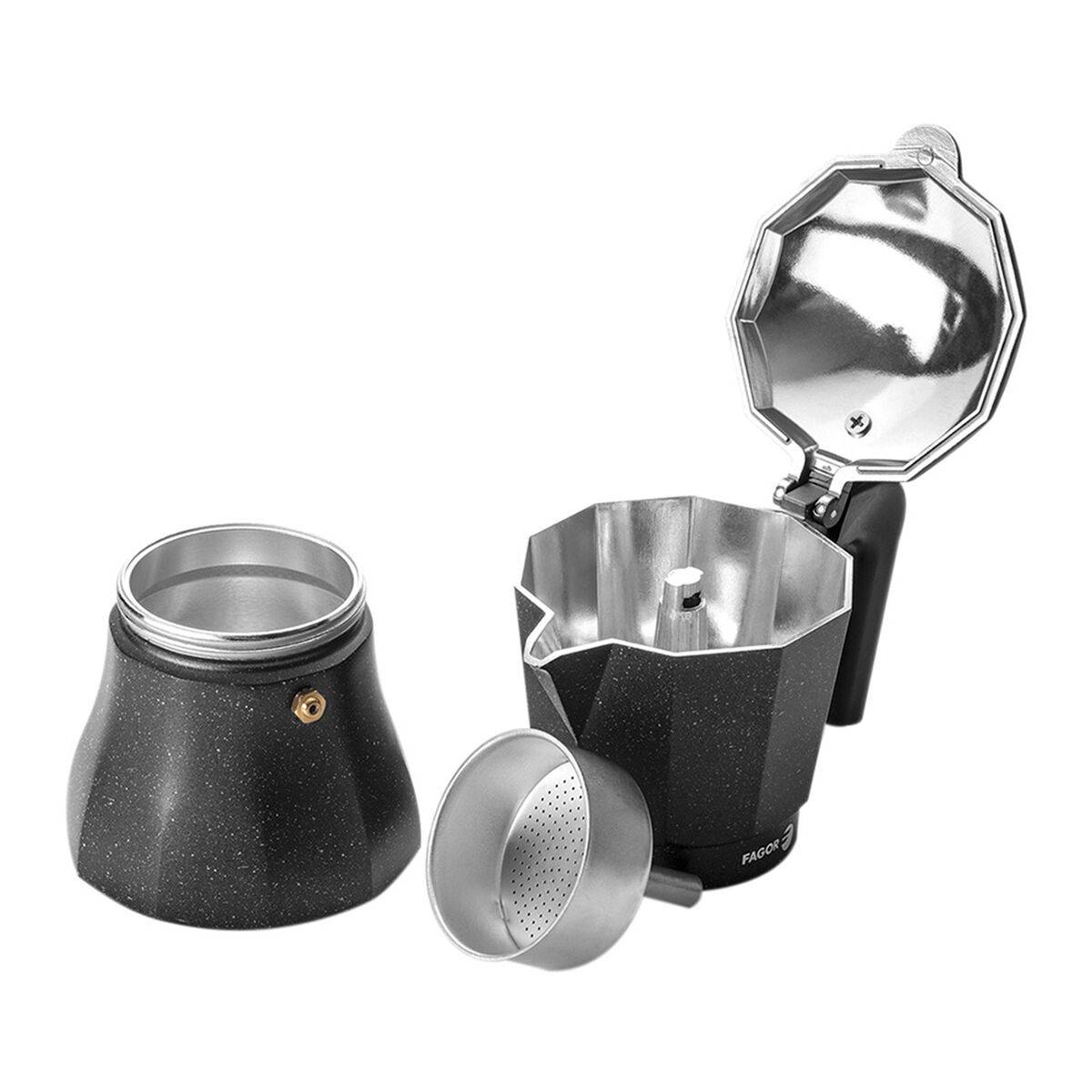 Cafetera Italiana Fagor TIRAMISU 3 Negro Aluminio