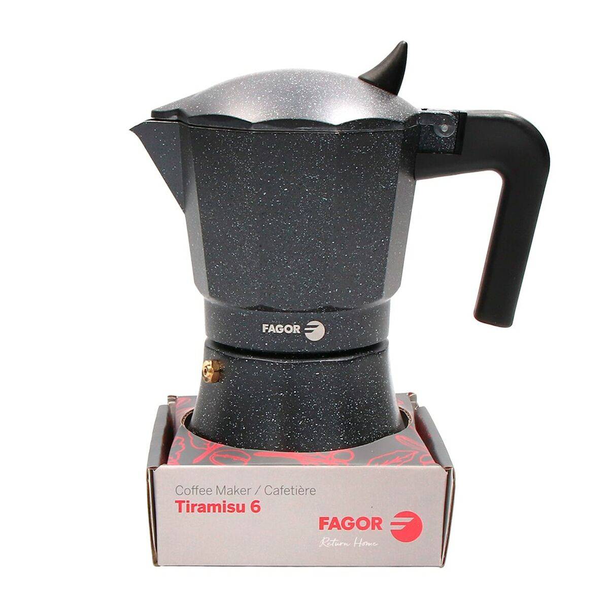 Cafetera Italiana Fagor TIRAMISU 3 Negro Aluminio