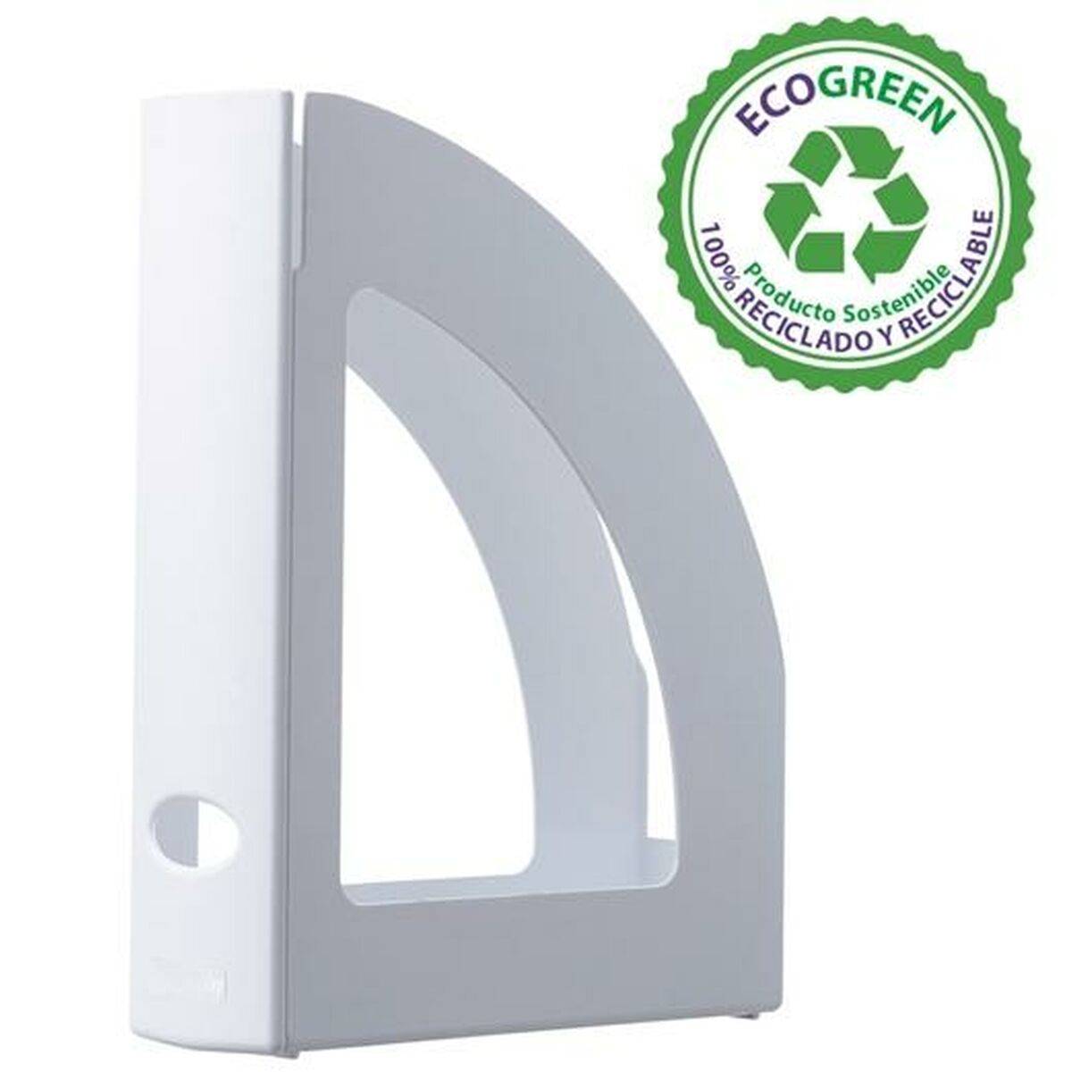 Revistero Archivo 2000 Ecogreen Blanco A4 Folio Poliestireno 25 x 8 x 32 cm (6 Unidades)