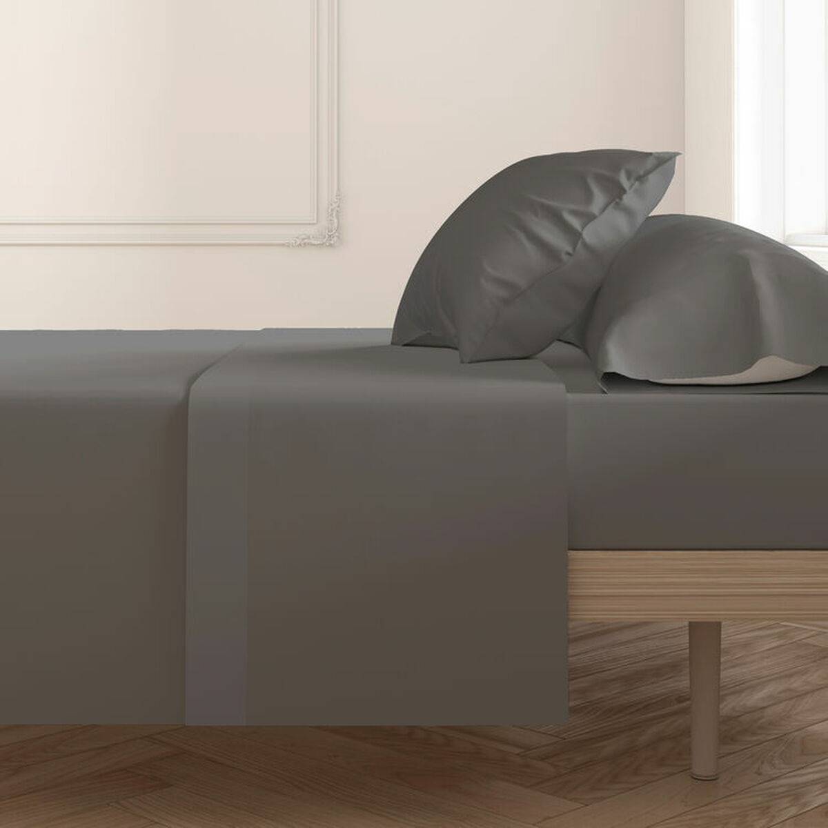 Funda de almohada Happy Home Antracita 45 x 100 cm 2 Unidades