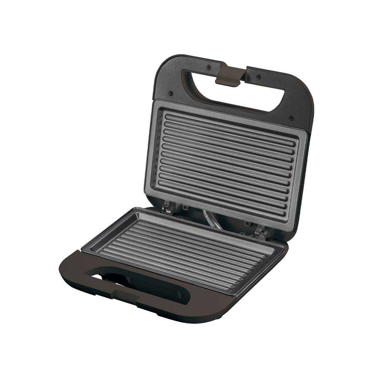 Sandwichera Argon Negro Acero 750 W