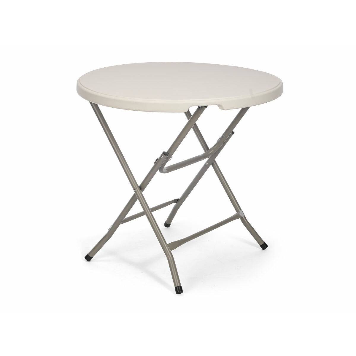 Mesa Plegable Ibergarden Blanco Gris 80 x 80 x 74 cm