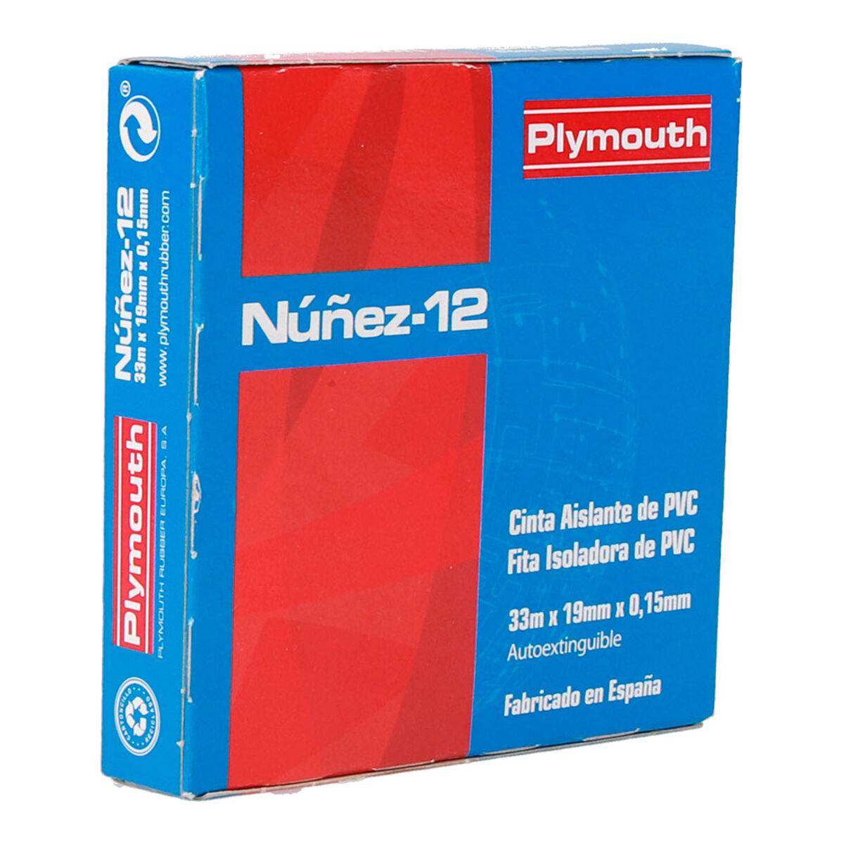 Cinta aislante Plymouth Marrón PVC