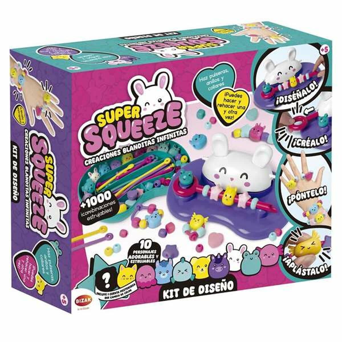 Kit Creación de Pulseras y Collares Bizak Super Squeeze