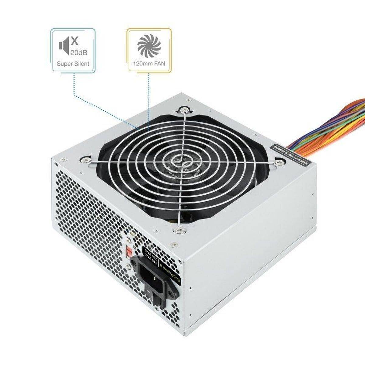 Fuente de Alimentación TooQ TQEP-500S-INT ATX 500 W RoHS