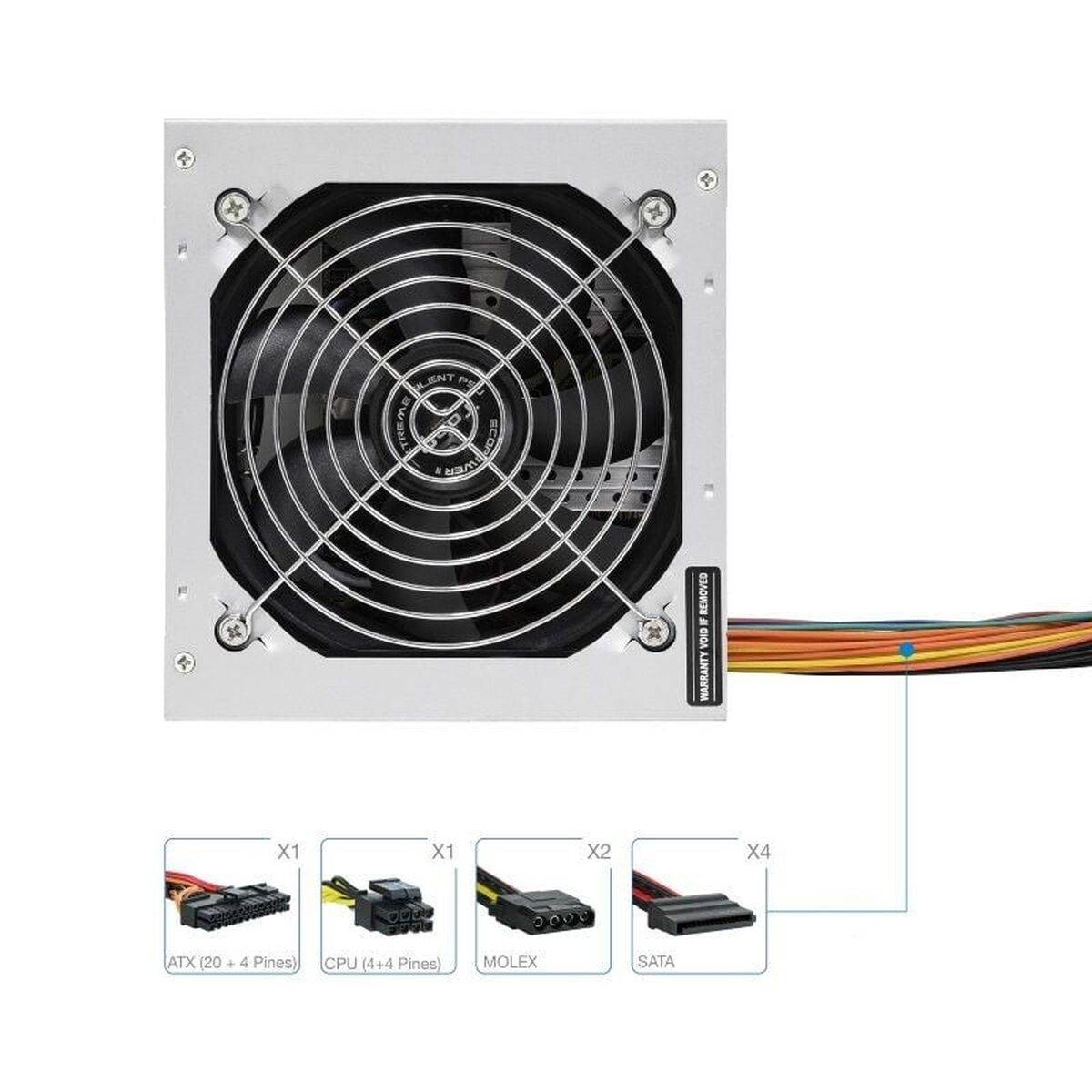 Fuente de Alimentación TooQ TQEP-500S-INT ATX 500 W RoHS