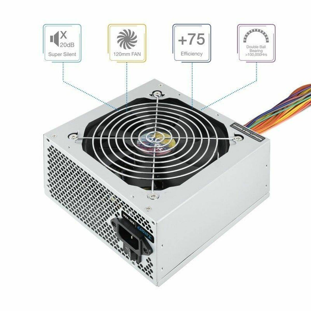 Fuente de Alimentación TooQ TQAPOLO-500SP ATX 500 W