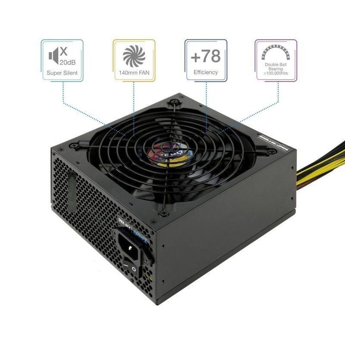 Fuente de Alimentación TooQ TQAPOLO-600SP ATX 600 W CE - RoHS