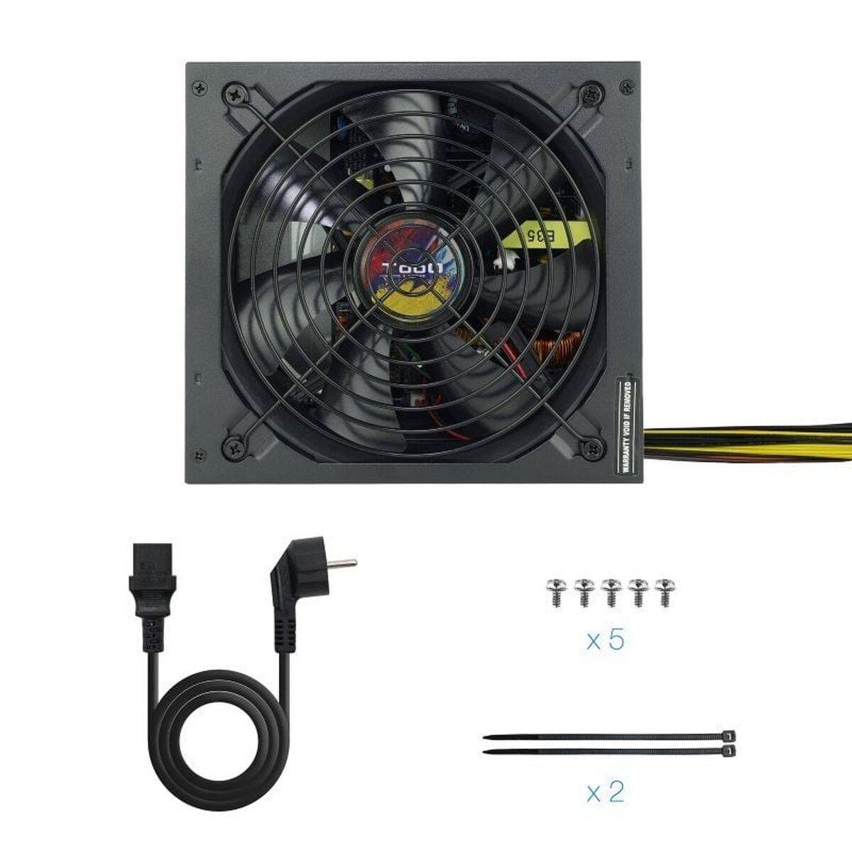 Fuente de Alimentación TooQ TQAPOLO-600SP ATX 600 W CE - RoHS