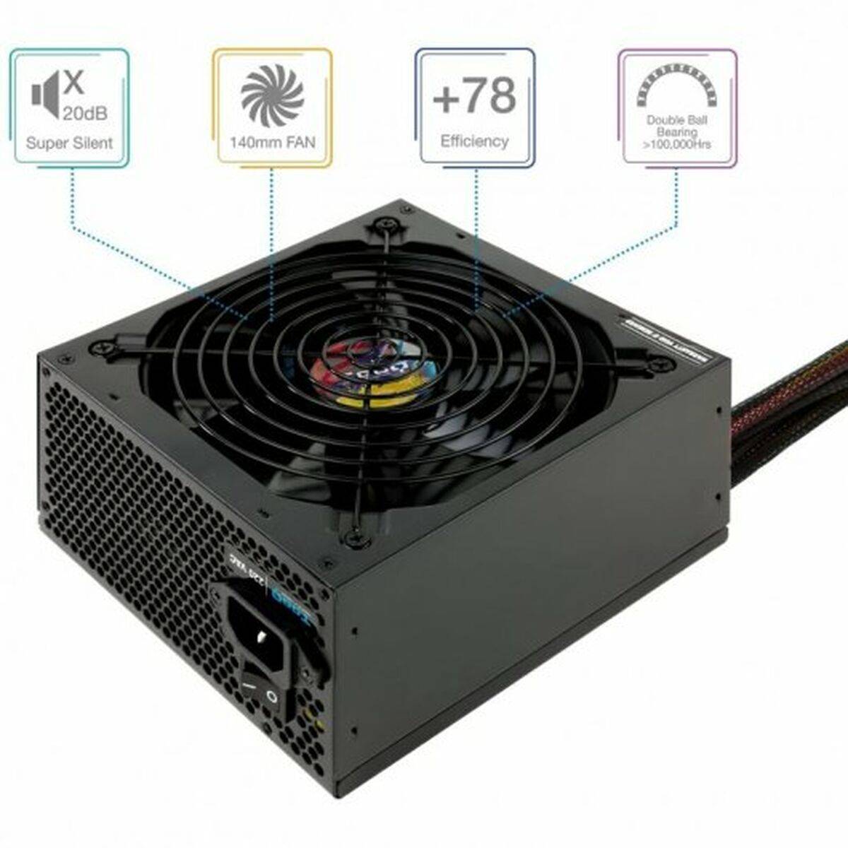 Fuente de Alimentación TooQ TQAPOLO-750SP ATX 750 W CE - RoHS
