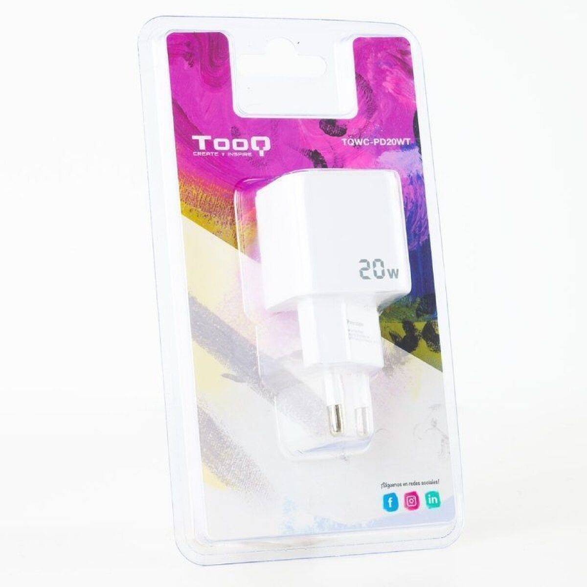 Cargador de Pared TooQ TQWC-PD20WT Blanco 20 W