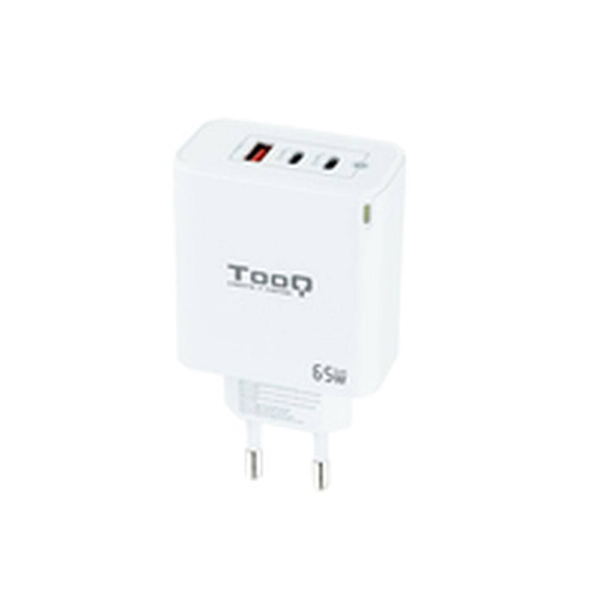 Cargador de Pared TooQ TQWC-GANQC2PD65WT Blanco 65 W