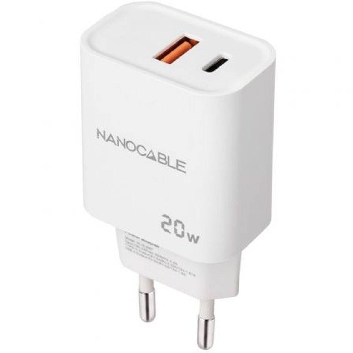 Cargador de Pared NANOCABLE 10.10.2007 Blanco 20 W