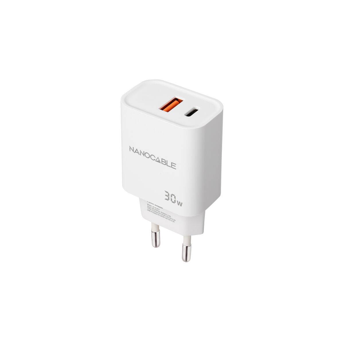Cargador de Pared NANOCABLE 10.10.2011 Blanco 30 W