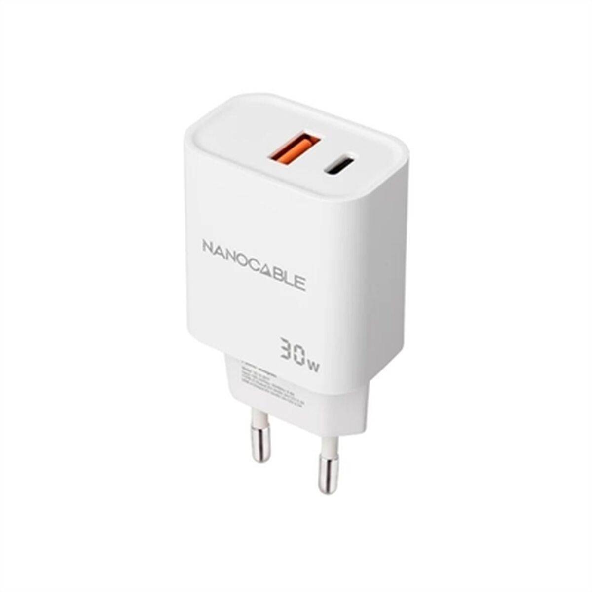 Cargador de Pared NANOCABLE 10.10.2011 Blanco 30 W