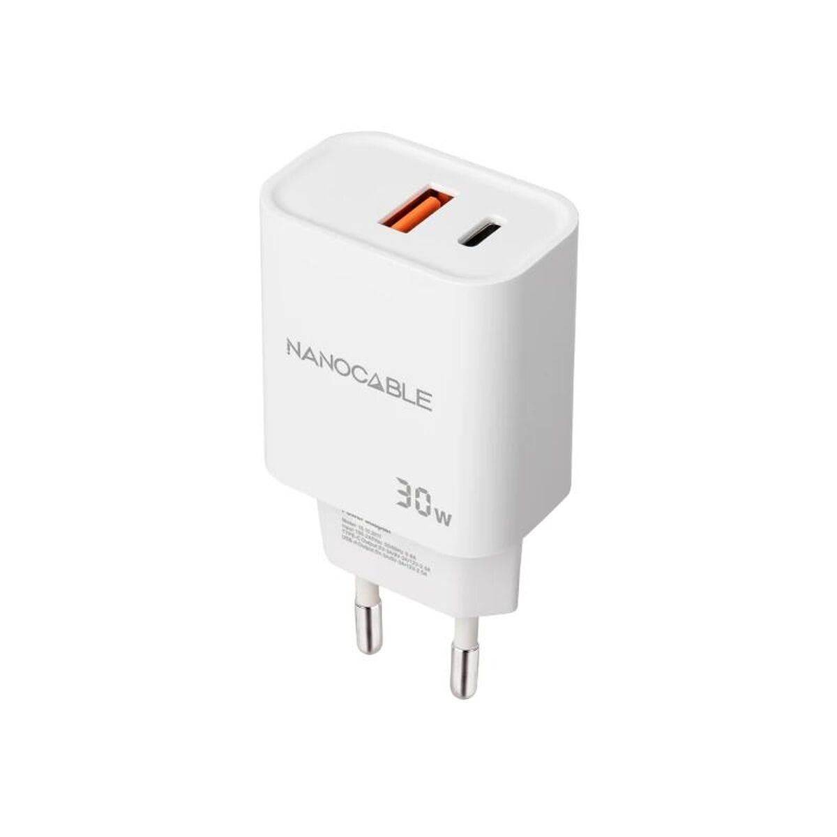 Cargador de Pared NANOCABLE 10.10.2011 Blanco 30 W