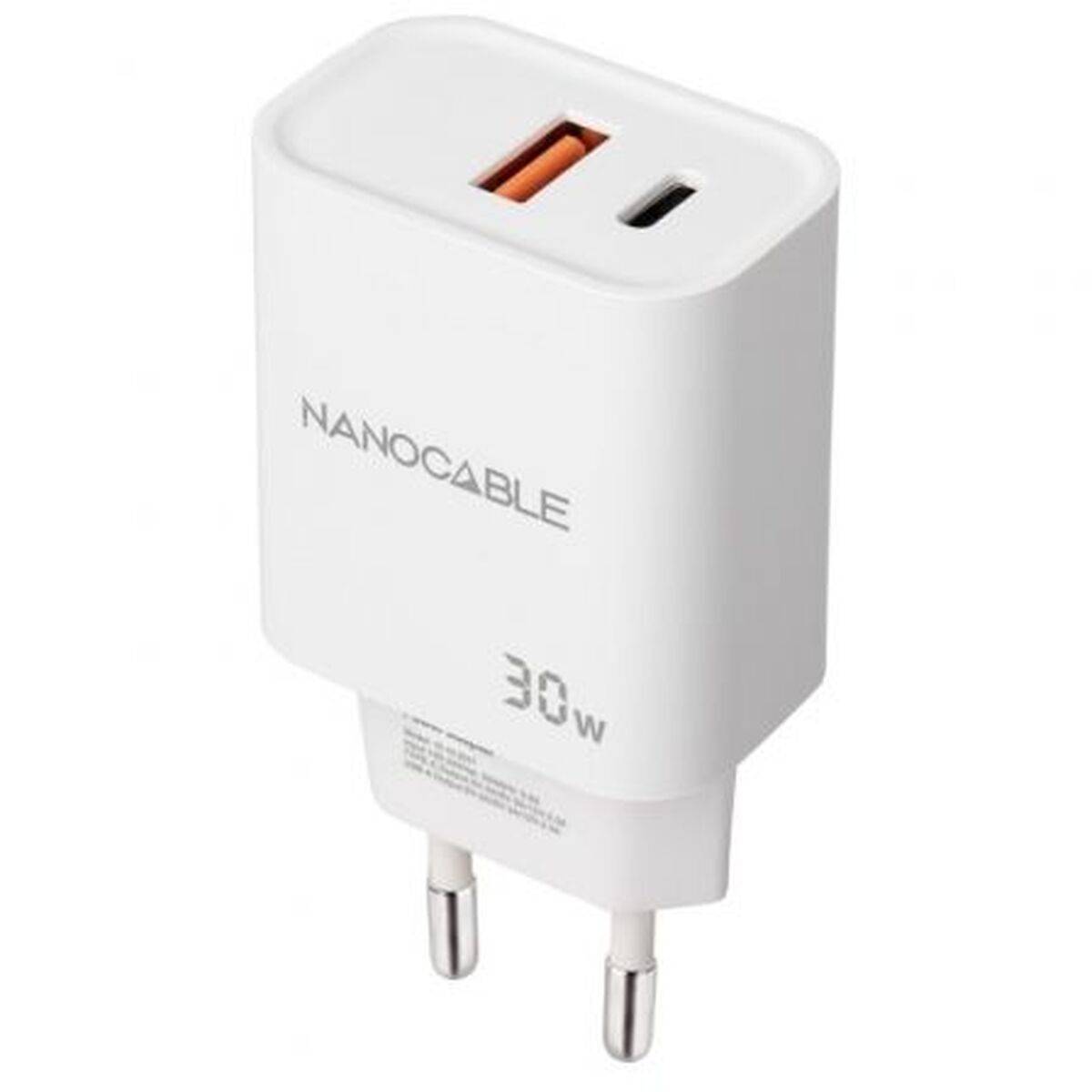 Cargador de Pared NANOCABLE 10.10.2011 Blanco 30 W
