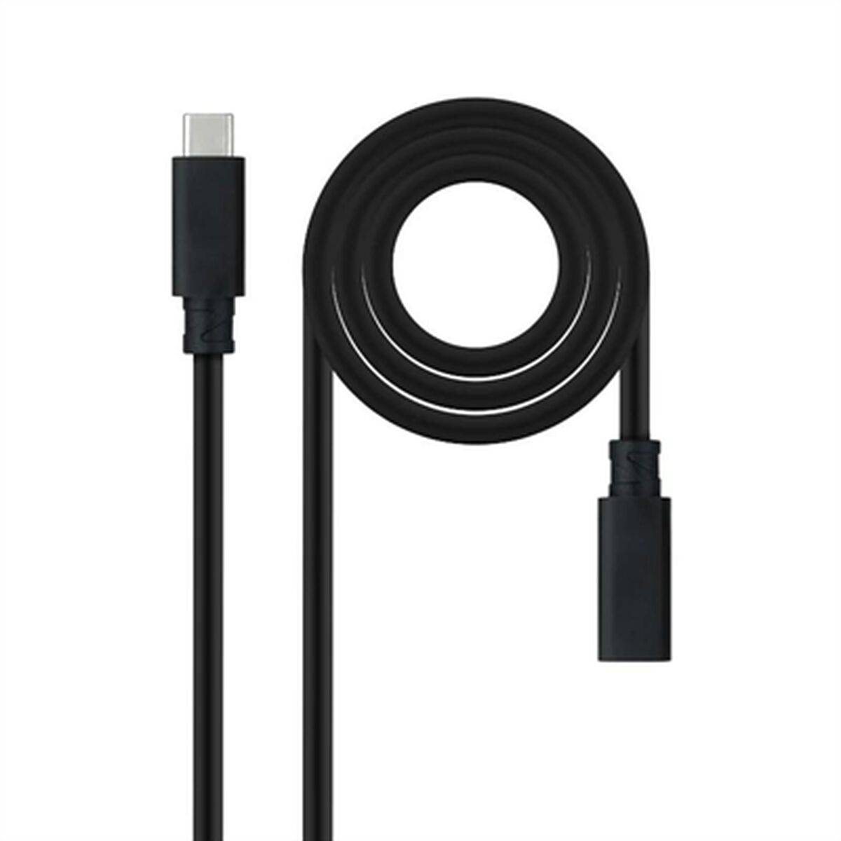 Cable USB NANOCABLE USB 3.2 GEN2x2 Negro