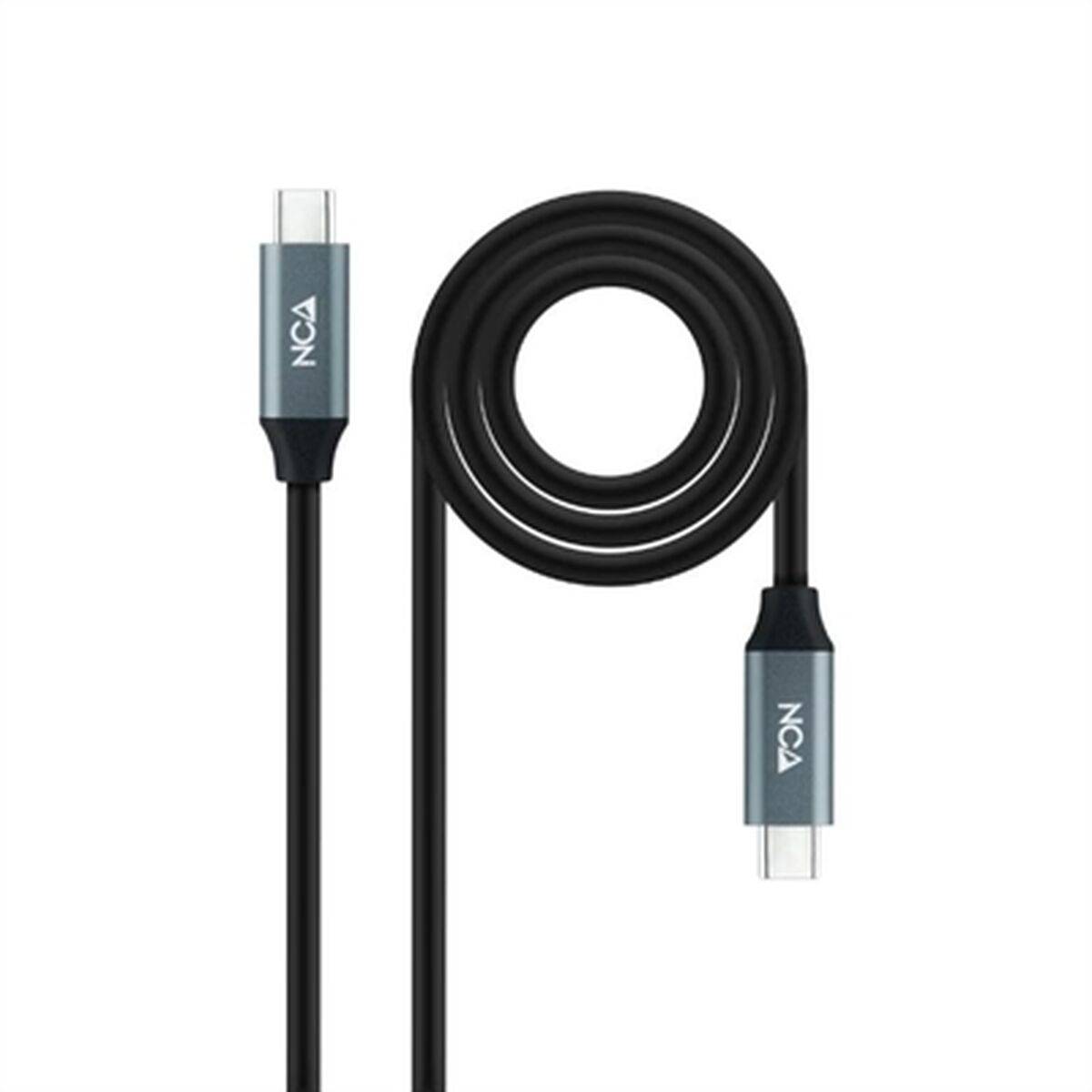 Cable USB NANOCABLE USB 3.2 GEN2x2 100W C/M-H Negro 1,5 m