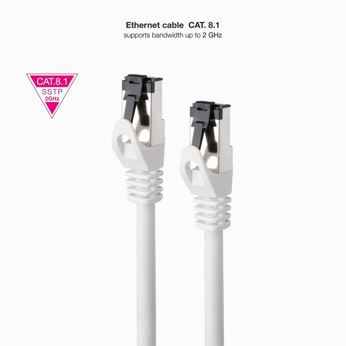 Cable USB NANOCABLE 10.20.2002-W Blanco 2 m