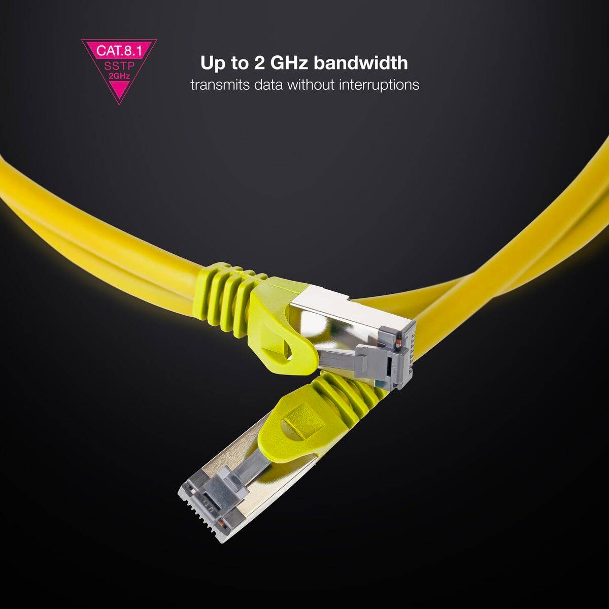 Cable USB NANOCABLE 10.20.2002-Y Amarillo 2 m