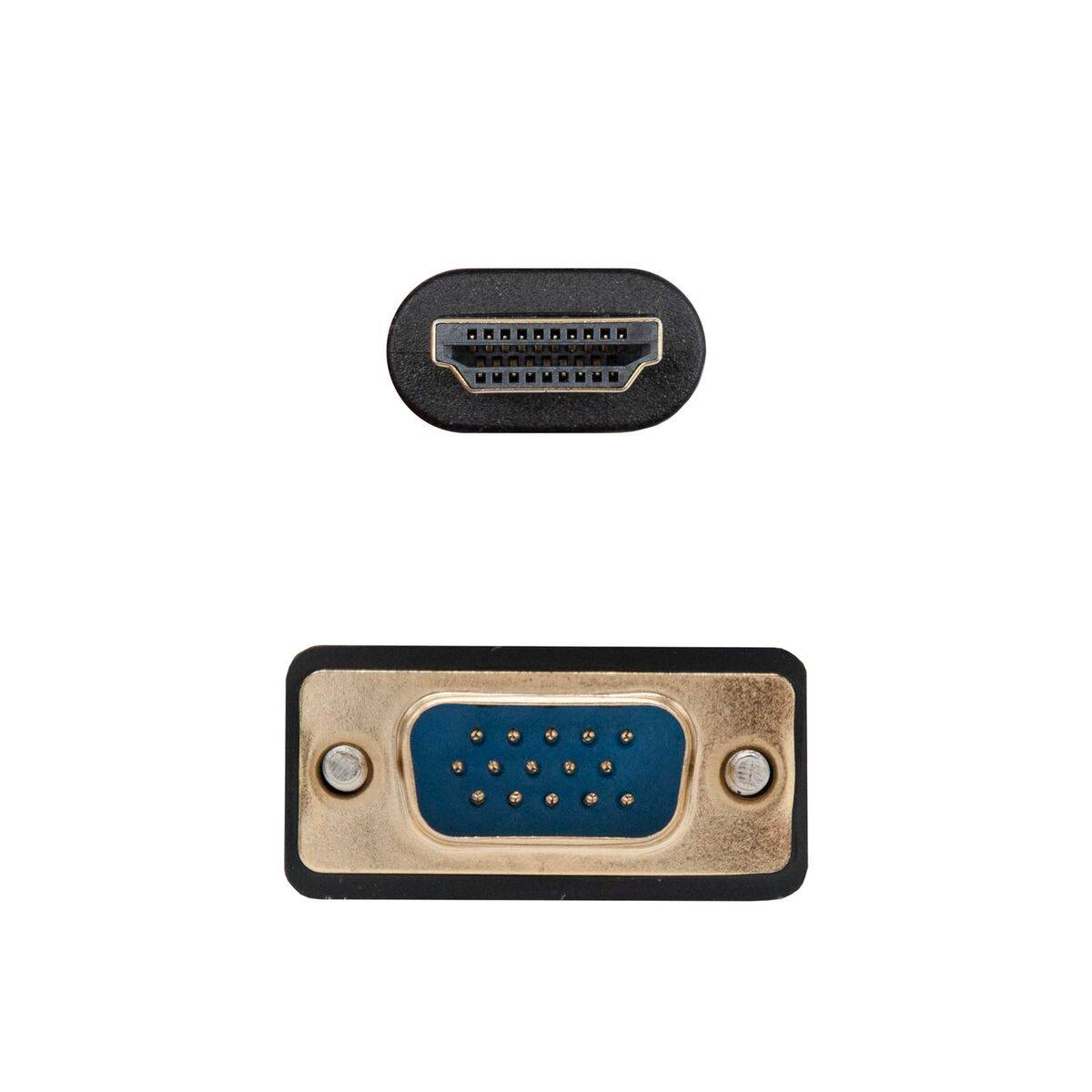 Cable VGA NANOCABLE 10.15.4602 Negro 1,8 m