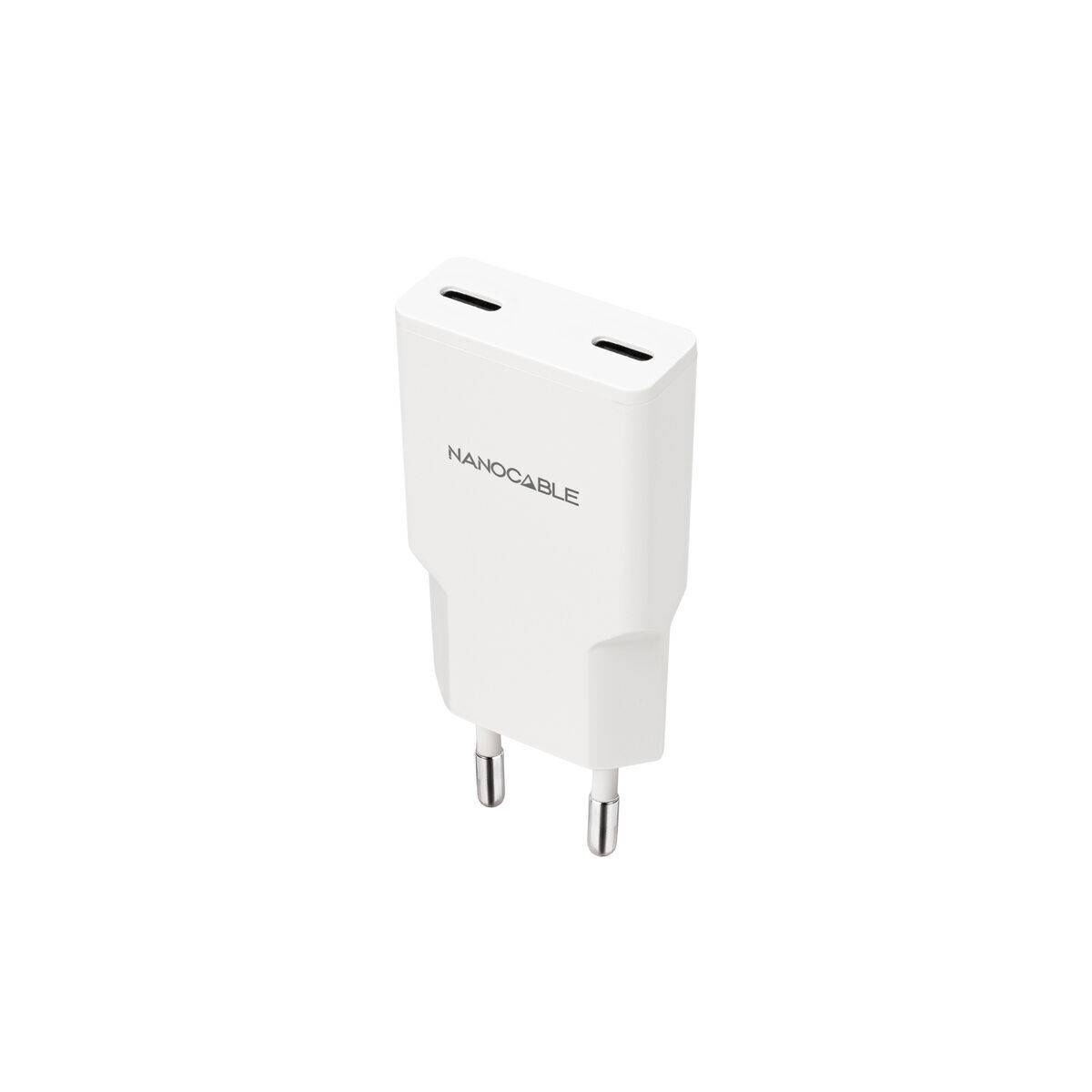 Cargador de Pared NANOCABLE 10.10.2023 Blanco 20 W