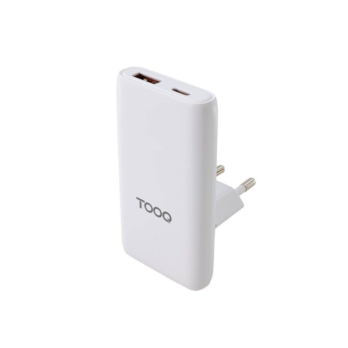 Cargador de Pared TooQ TQWC-GANSL65W1A1C Blanco 65 W